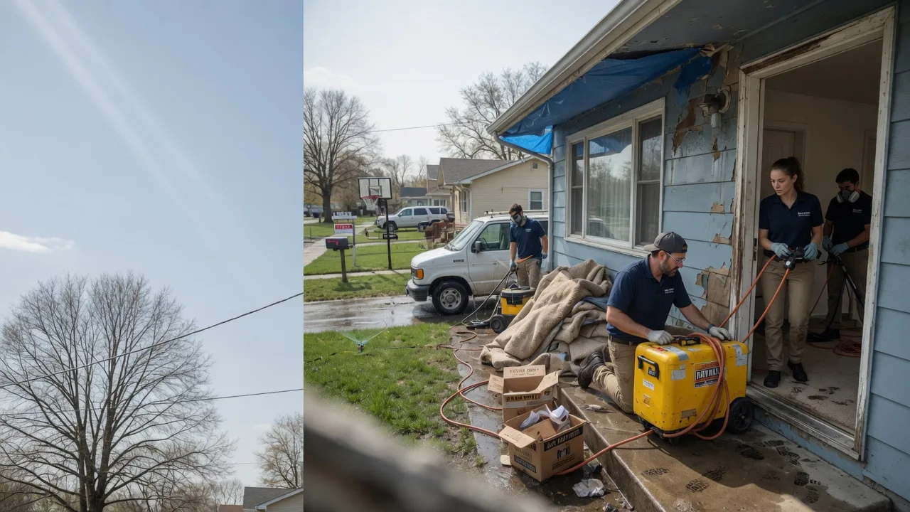 Basement Flood Cleanup in Hollenberg, KS near me